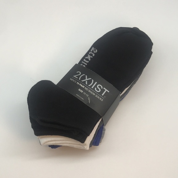 2 (X) IST MENŚ 10 PAIR NO SHOW SOCKS - Picture 8 of 11